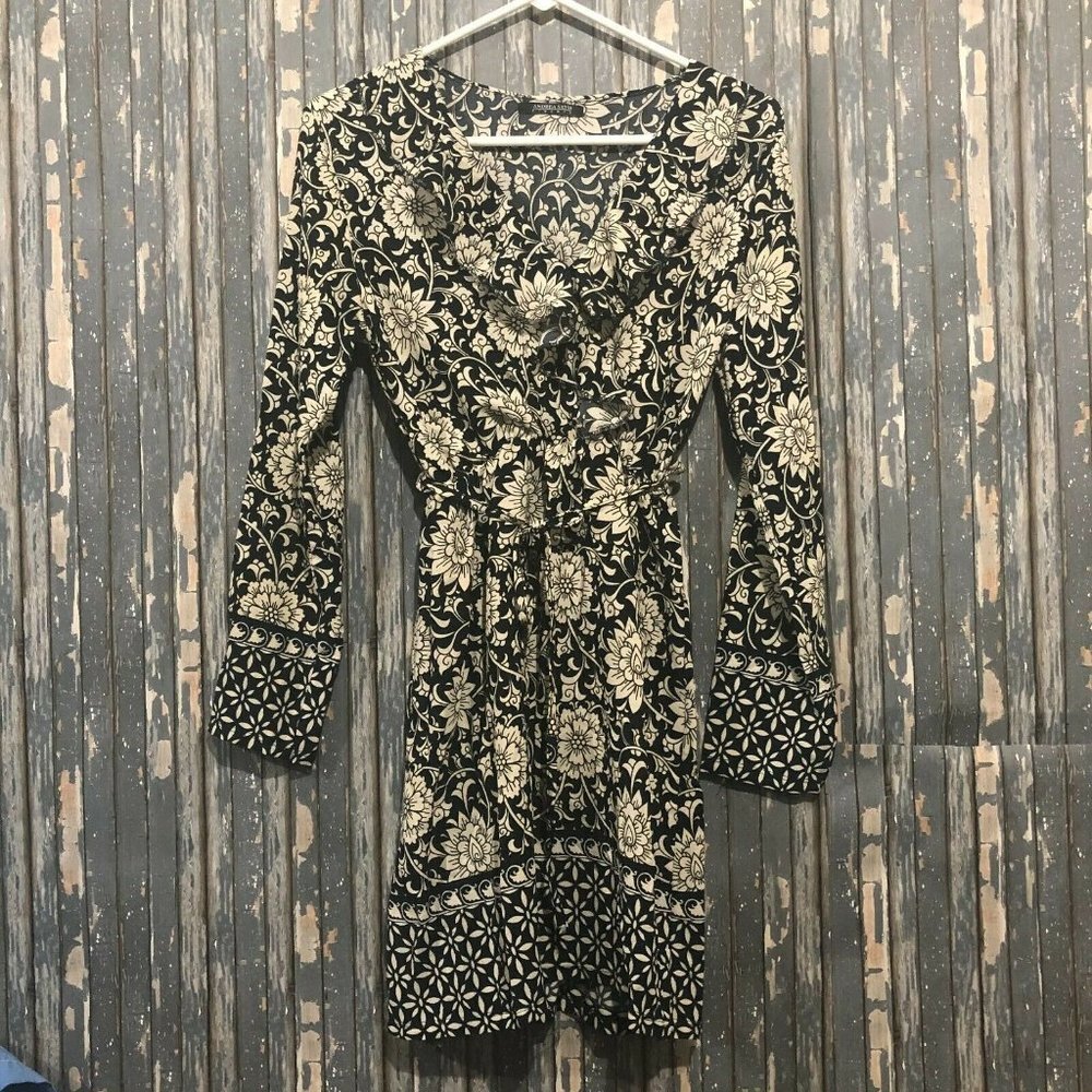 Andrea Sassi Firenze Women Floral Ruffle Front Dress  8